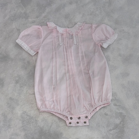 Pink Ruffled Kids One Piece - Picture 3 of 6